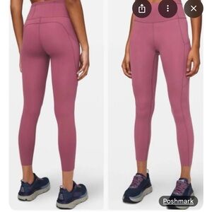 Pack of two! Lululemon Fast and free high rise tight 25” size 8